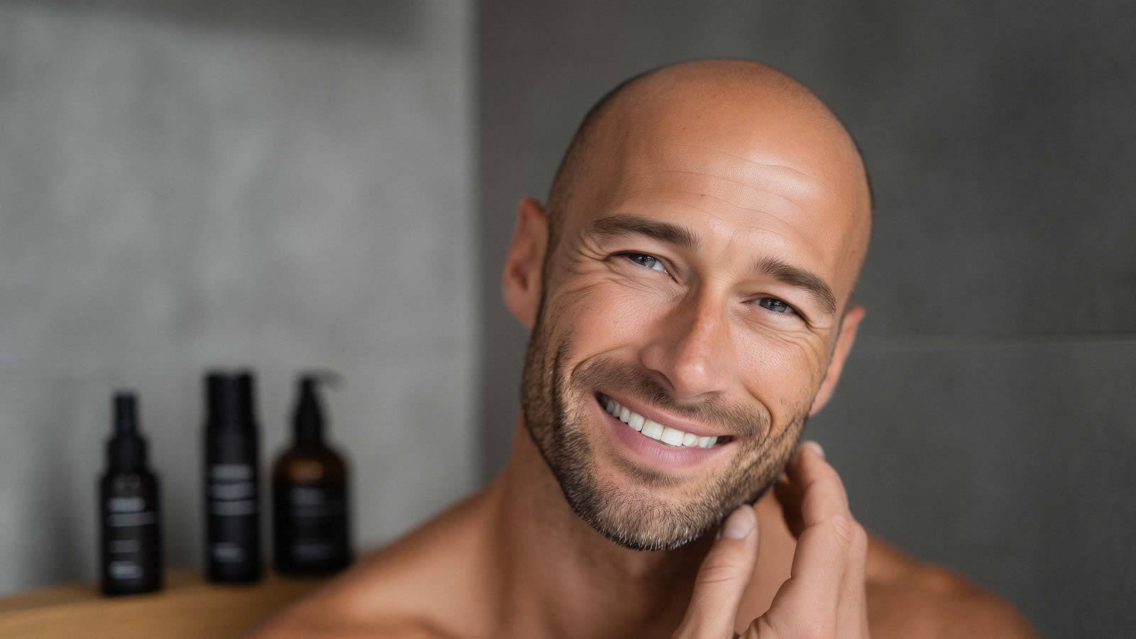 Pre-Shave-Öl wird vor der Glatzenrasur aufgetragen